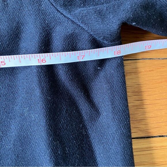 EmersonMade Black Cotton Twill Hardware City Classic Chic Shift Dress Tunic 6 - Picture 7 of 12